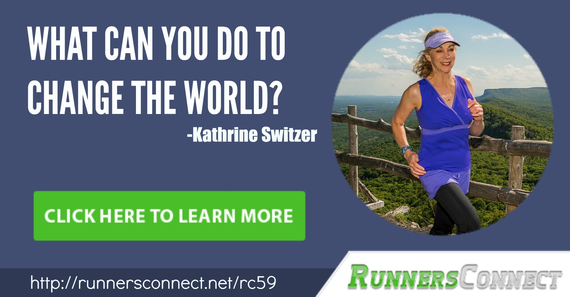 Listen to this inspiring interview with Kathrine Switzer about that historic day at the Boston Marathon, and she talks about the importance of running and runners in creating freedom for people all over the world.