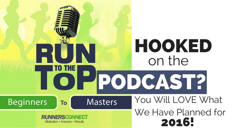 Looking for a runner podcast to listen to while you chase your 2016 running goals? Run to the Top Podcast has a lot planned for this year, and you get to hear all about it. Also listen to elite runner Tina Muir share her plans for the year. A great running companion for this weeks run!