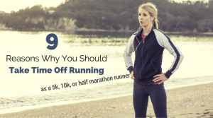 Many runners think time off is only needed after a marathon (or longer), but 5k, 10k, half marathon runners could change their running lives forever by taking a few days off 1-2 times per year. You will be shocked how little fitness we found you lose after 5 days off!