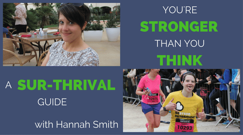 27 years old. Told you wouldn't even make it to Christmas. Hannah Smith defied all the odds, beat her Oesophageal cancer, and used running to get back to health...even missing 2/3 of her stomach. Inspiring story for all runners and triathletes.