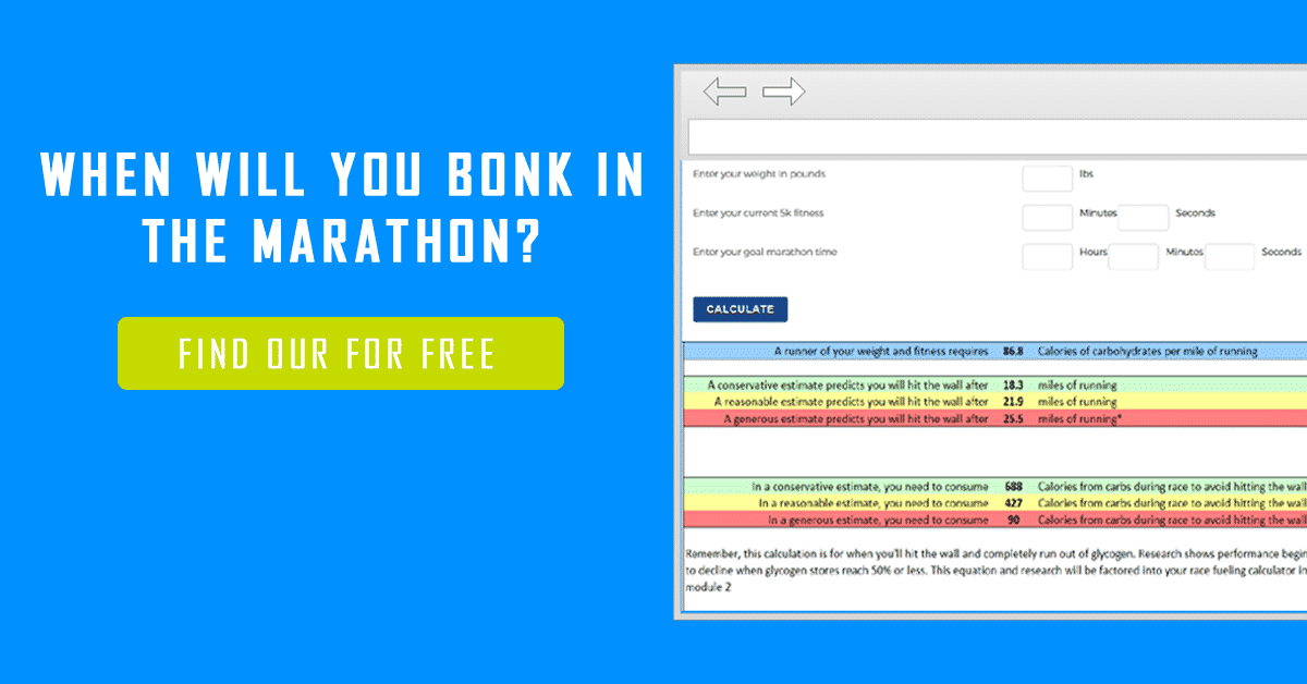 Glycogen Calculator Runners Connect