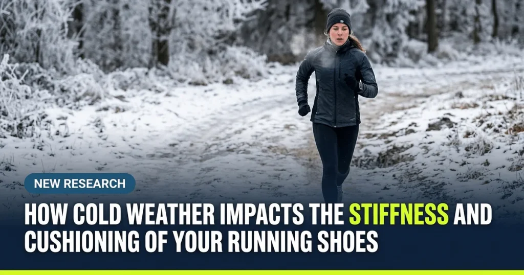 Running shoes in cold weather and how cold affects midsole foam cushioning