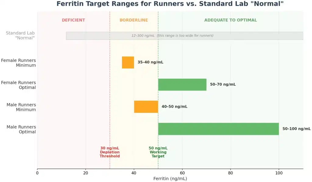 Ferritin Levels – Target Ranges for Runners vs Standard Lab Normal