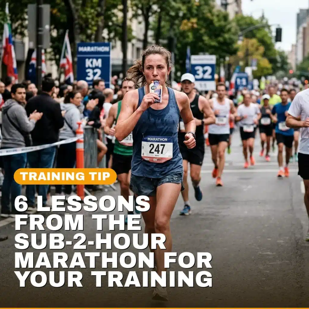 6 lessons from the sub-2-hour marathon — fueling, pacing, training volume, shoes, strength, and flexible planning