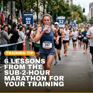 6 lessons from the sub-2-hour marathon — fueling, pacing, training volume, shoes, strength, and flexible planning